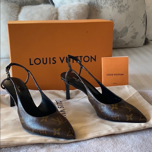 louis vuitton slingback pumps